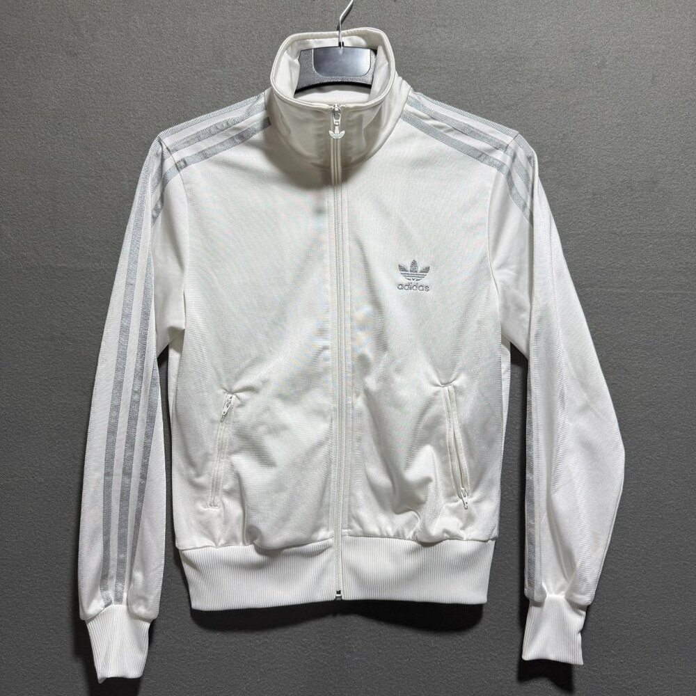 Adidas Originals Track Jacket Womens Embroidered Trefoil Size Medium